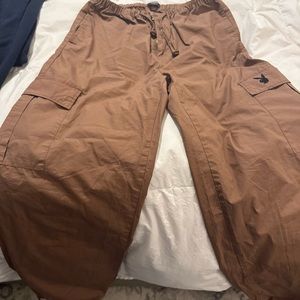 Playboy Women's Brown Cargo Jogger Pants